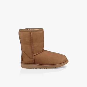 Ugg Classic II Short Waterproof Kids Classic Boots Brown (8376QNIDR)